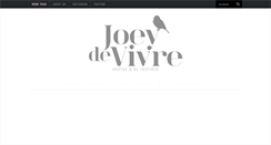 Desktop Screenshot of joeydevivre.com