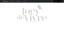Tablet Screenshot of joeydevivre.com